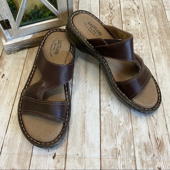 Eastland Shoes - Eastland Tawny Low Heel Open Toe Memory Foam Bed Sandals- size 7 M